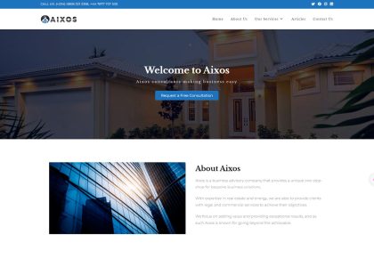 Aixos Limited Website